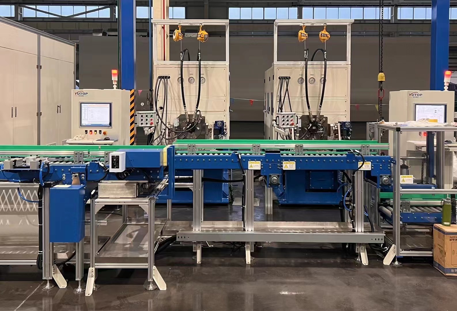 MINI line DSA15, DM01 performance machine, conveyor line