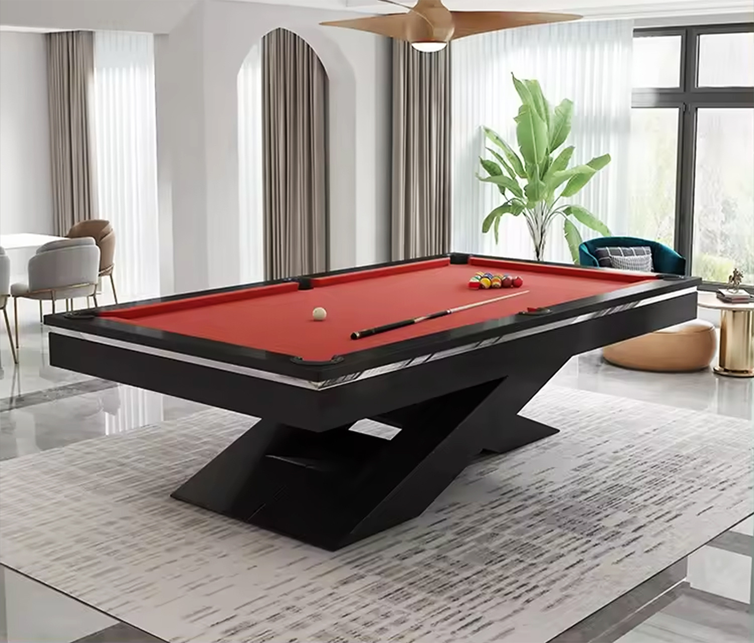 Billard américain de neuf boules sur mesure