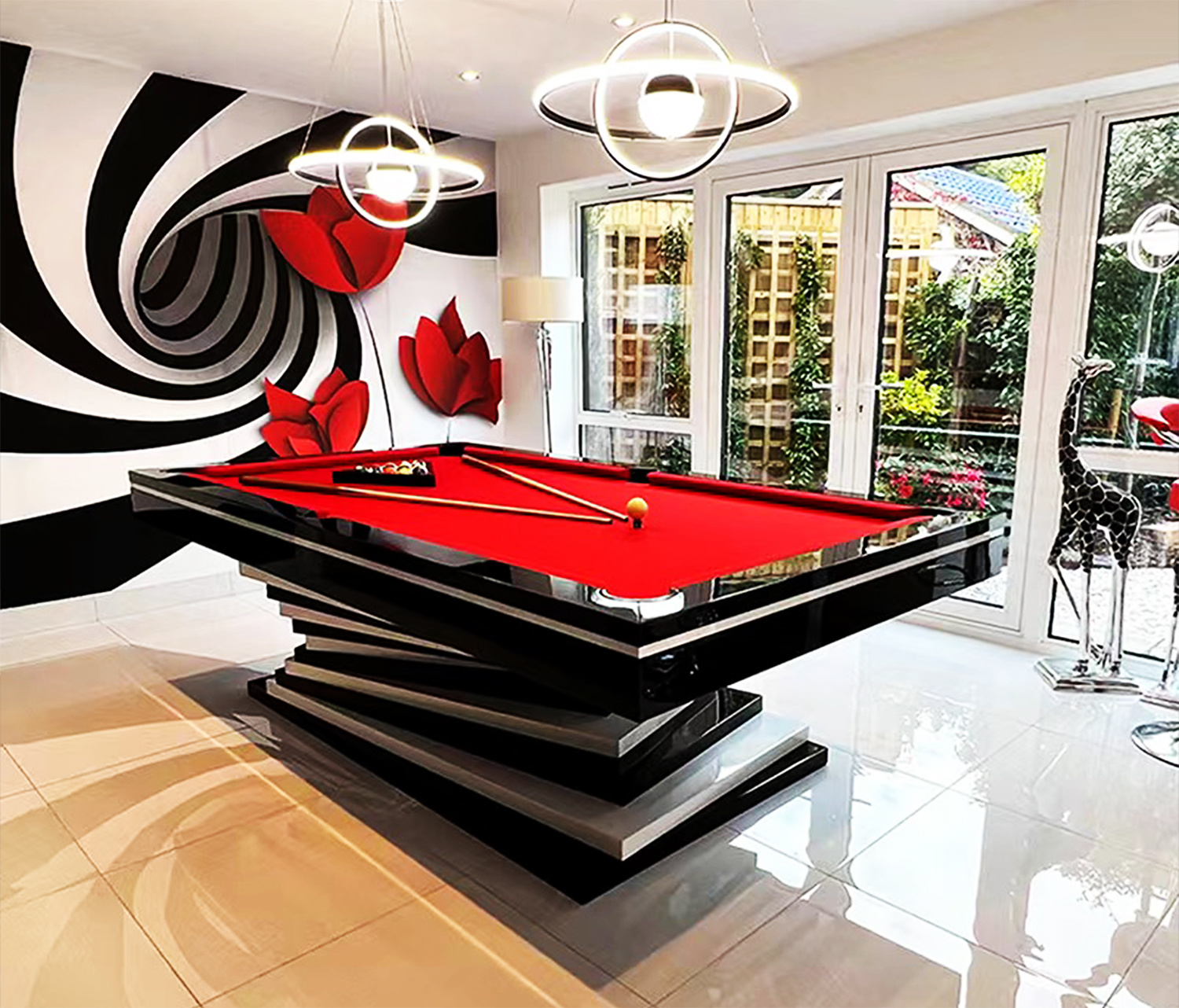 Billard américain de neuf boules sur mesure