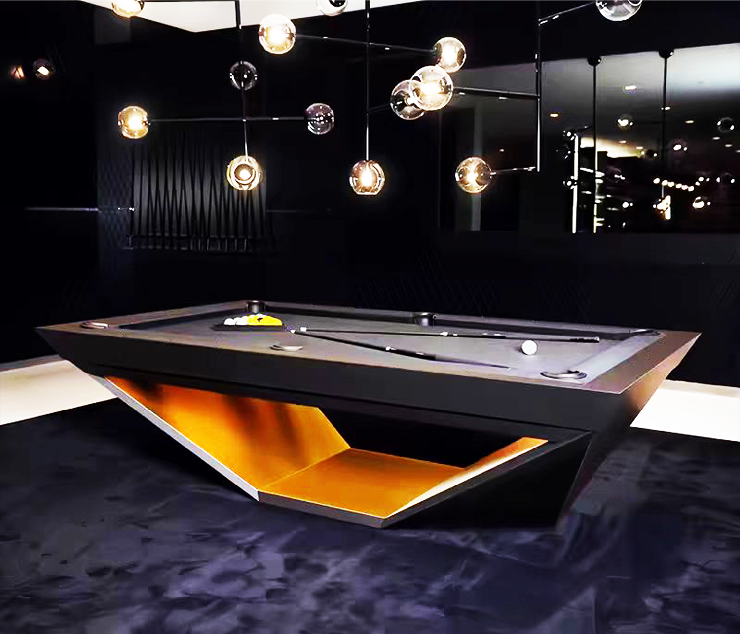 Billard américain de neuf boules sur mesure