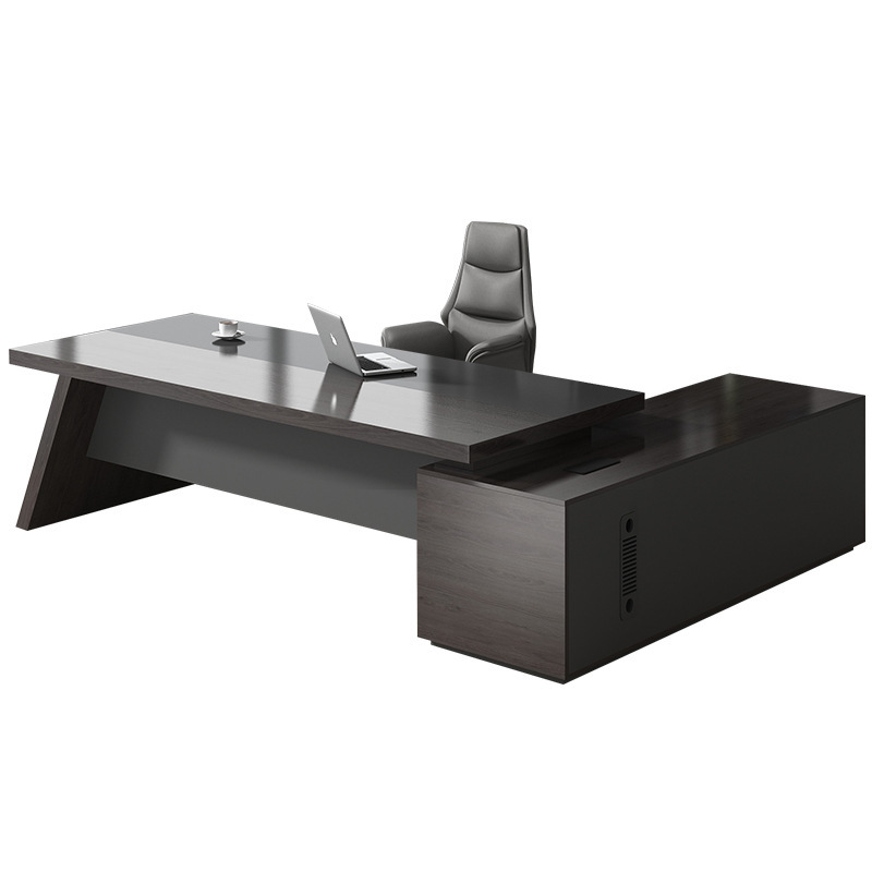 Bureau de direction moderne et luxueux, table de bureau extensible en MDF, poste de travail pour cadre, table de bureau, mobilier de bureau