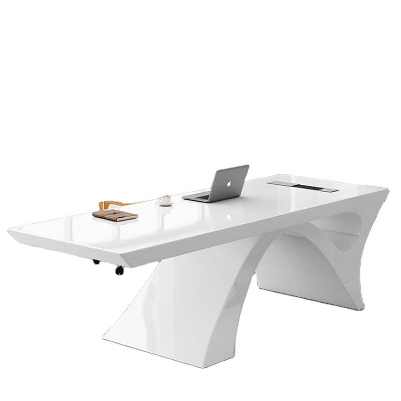 Bureau de direction convertible Piano Painting Luxury Boss, design pour PDG et managers, bureau et table en bois de qualité supérieure