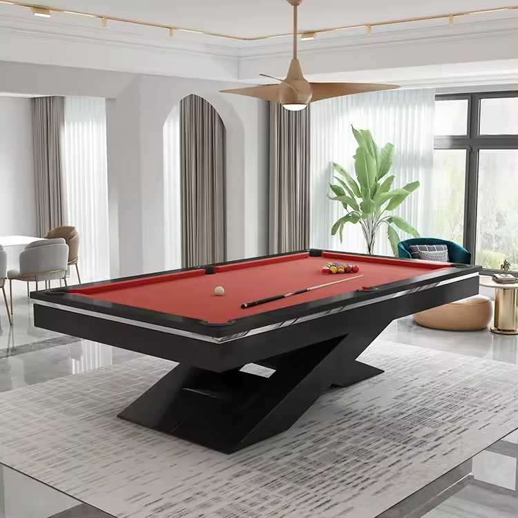 American 8-foot professional billiard table Modern 7/8/9-foot billiard table Solid wood table legs Slate billiard table Snooker billiard table China