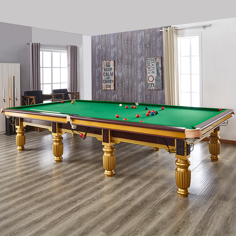 BC-14 4.5cm Thick English Billiard Table Set Snooker Table High-End Entertainment Billiard Table, with Snooker Balls and Cues