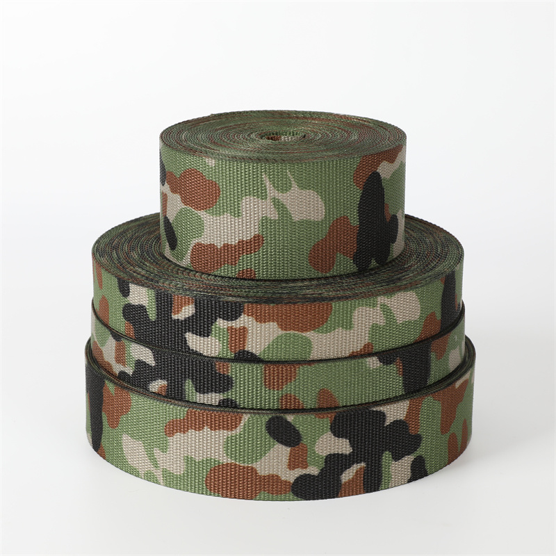 JSDF Camouflage Polyester Webbing – Semi-Dull Tactical Webbing for Japanese Field Gear