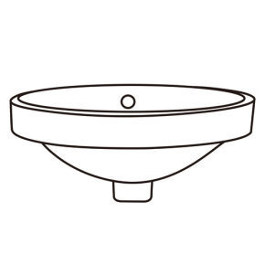 Semi-recessed Basin