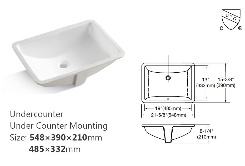 Undercounter basins