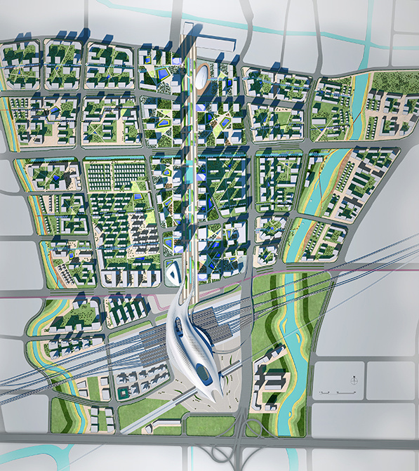 松江南部新城交通枢纽及周边地区城市设计