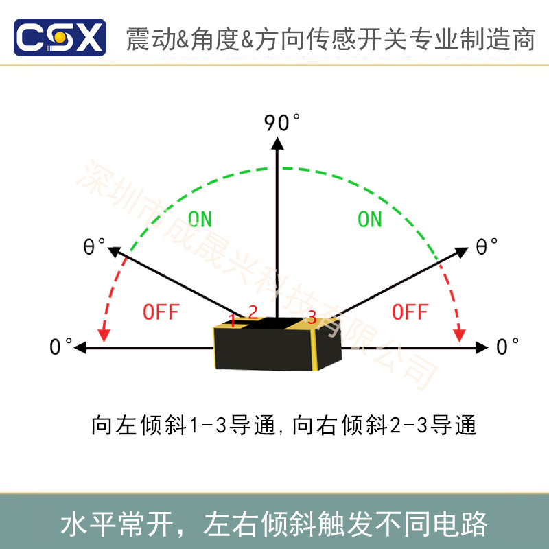 双向倾斜开关CSX30B系列