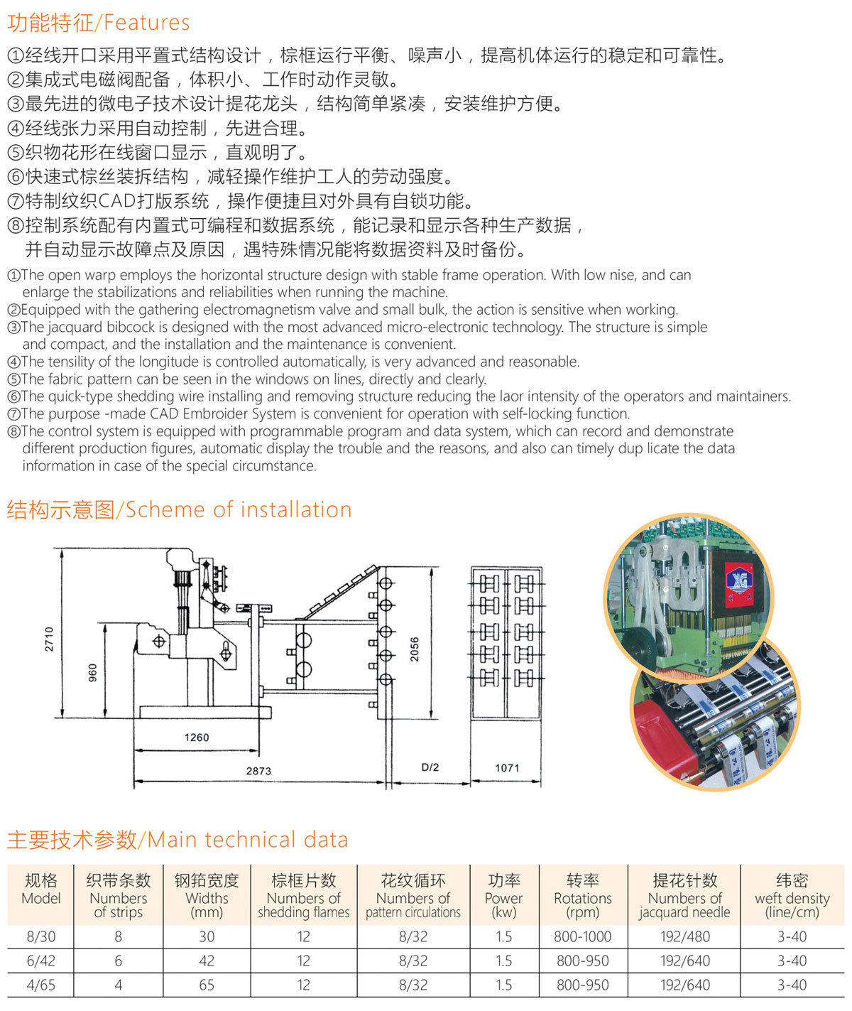 KGF0755D Flat Automatic Computer Jacquard Needle Loom