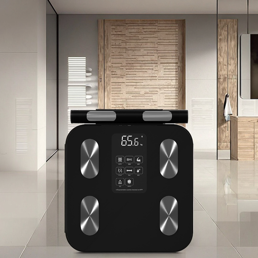 Smart 8 Electric Personal Body Scale 180KG Capacity Digital Electronic Bmi Fit Bathroom Weighing Device App Solid 8 LCD Display