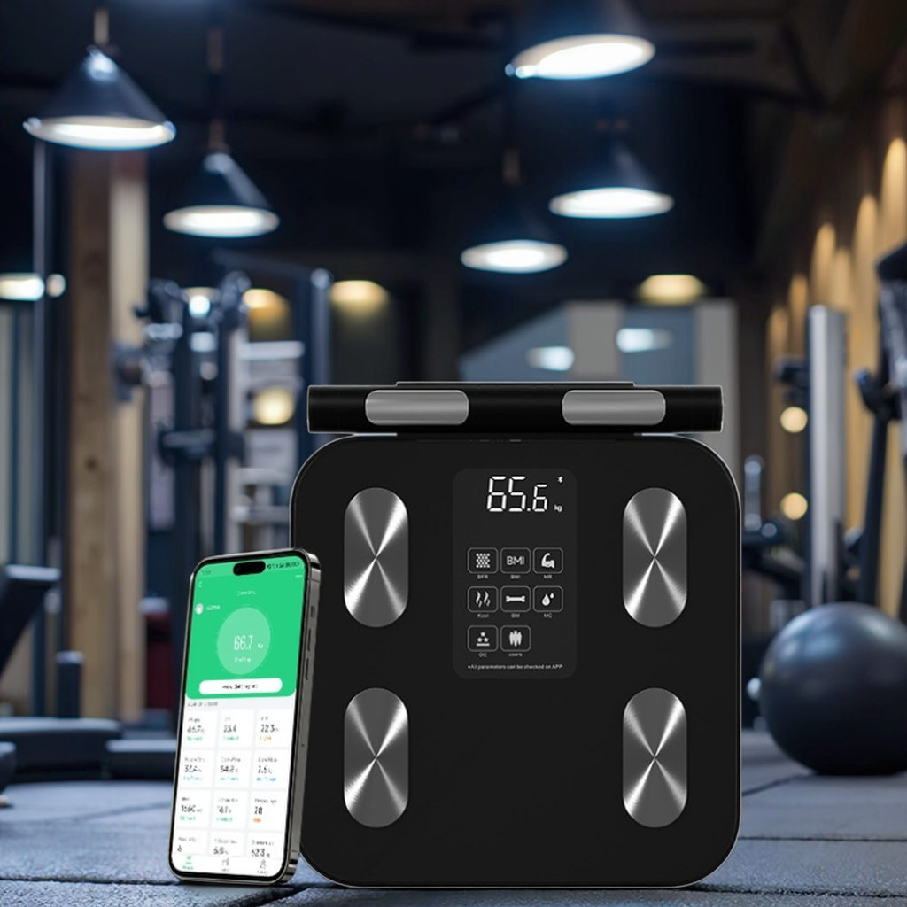 Smart 8 Electric Personal Body Weight Scales 180KG Capacity Digital BMI Fit Bathroom Weighing Scale ITO Feature Solid Pattern