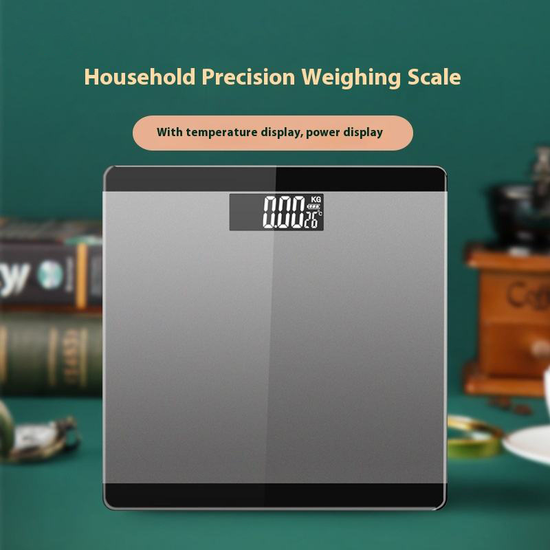 Factory Supply Electronic Scale Digital Health Scale with Temperature Display and Weighing Function Glass Body