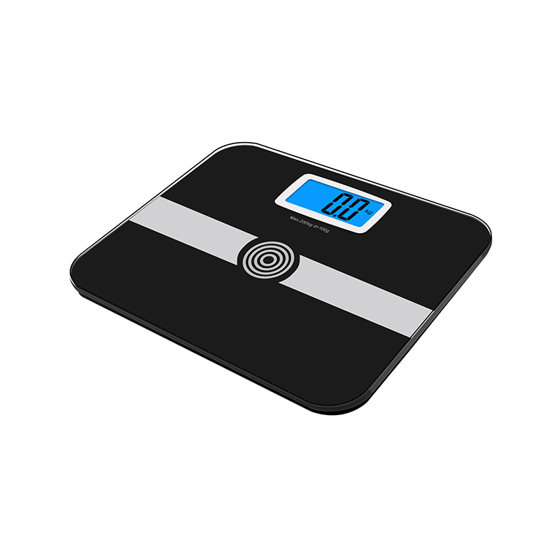 High Accuracy Black Customized Body Scale Digital Body Weight Measuring Scale Eletronic Bathroom Scale