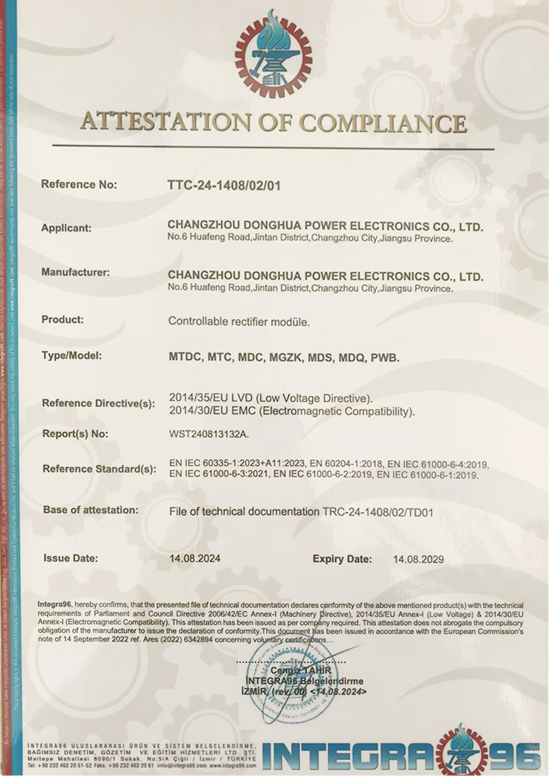 ATTESTATION OF COMPLIANCE