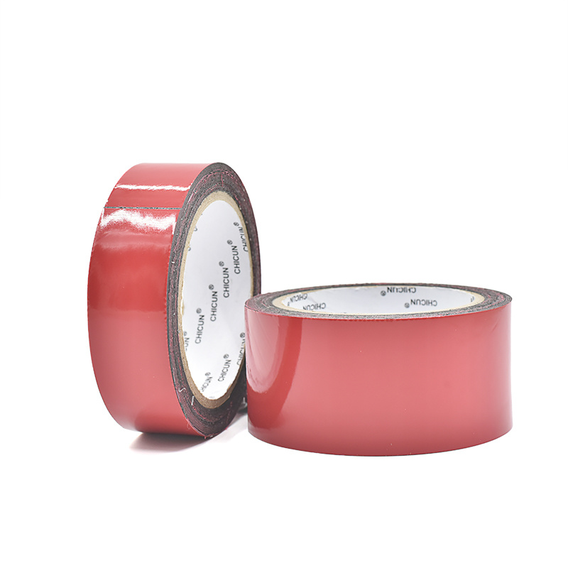 Black PE Foam Tape With Red Liner