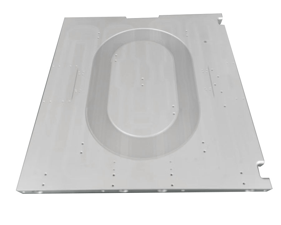 Aluminum fibre laser FSW process liquid cold plate