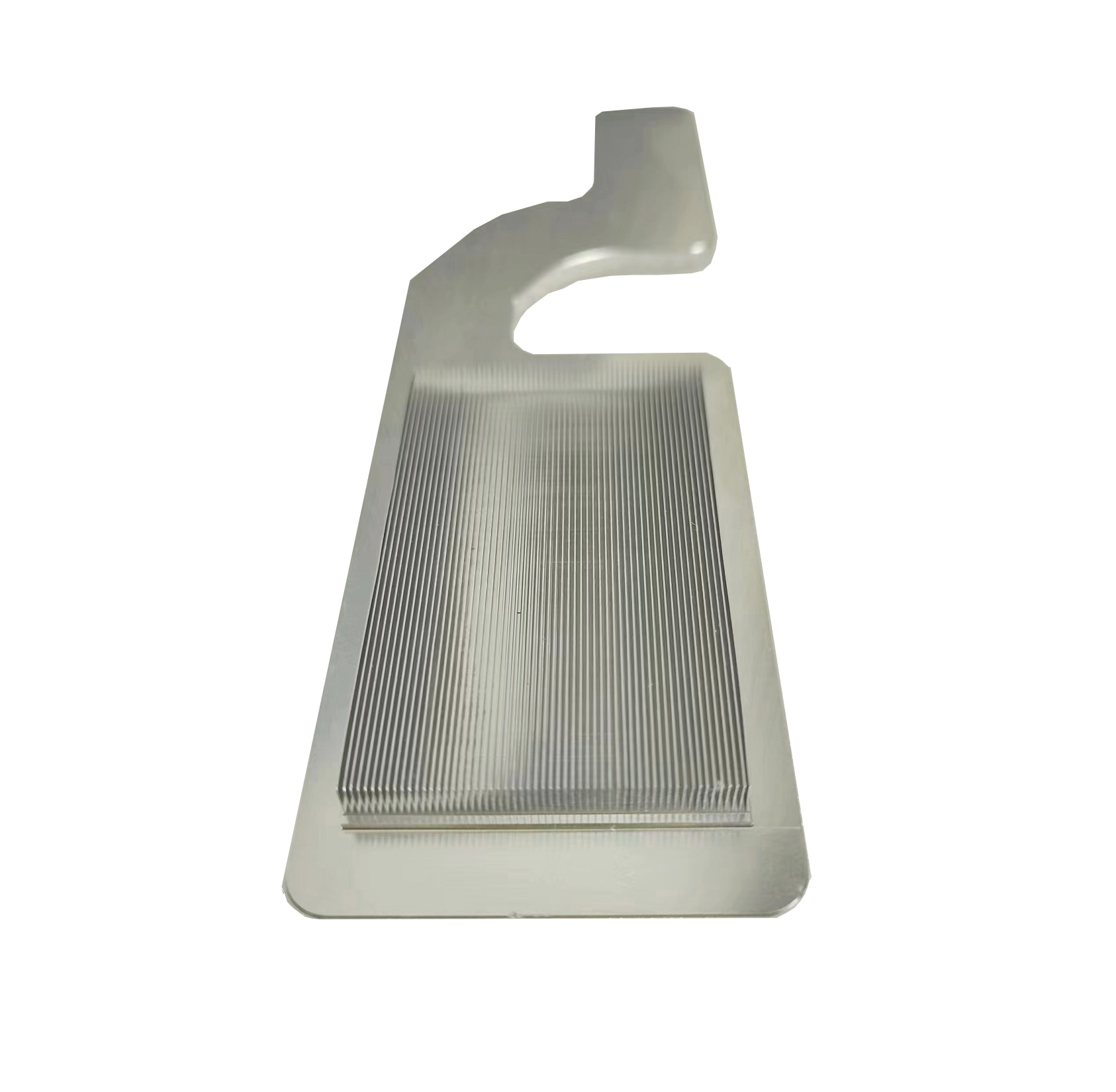 High density aluminum skived heat sink used for micro-channel liquid cold plate