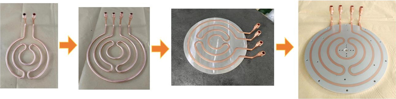 copper tube liquid cooling plate