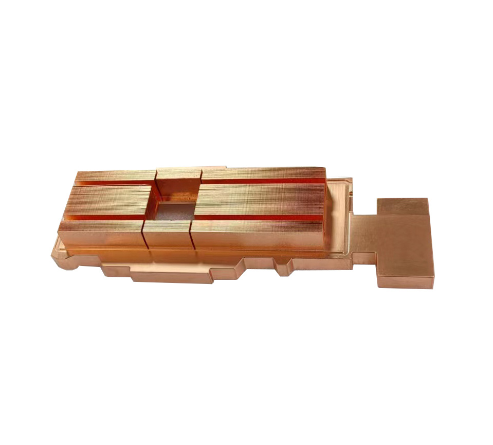 AI server liquid cooling copper skived heat sink
