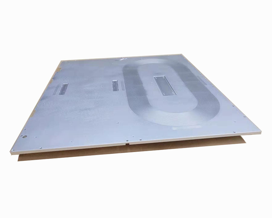 optical fiber skiving fin heat sink combination