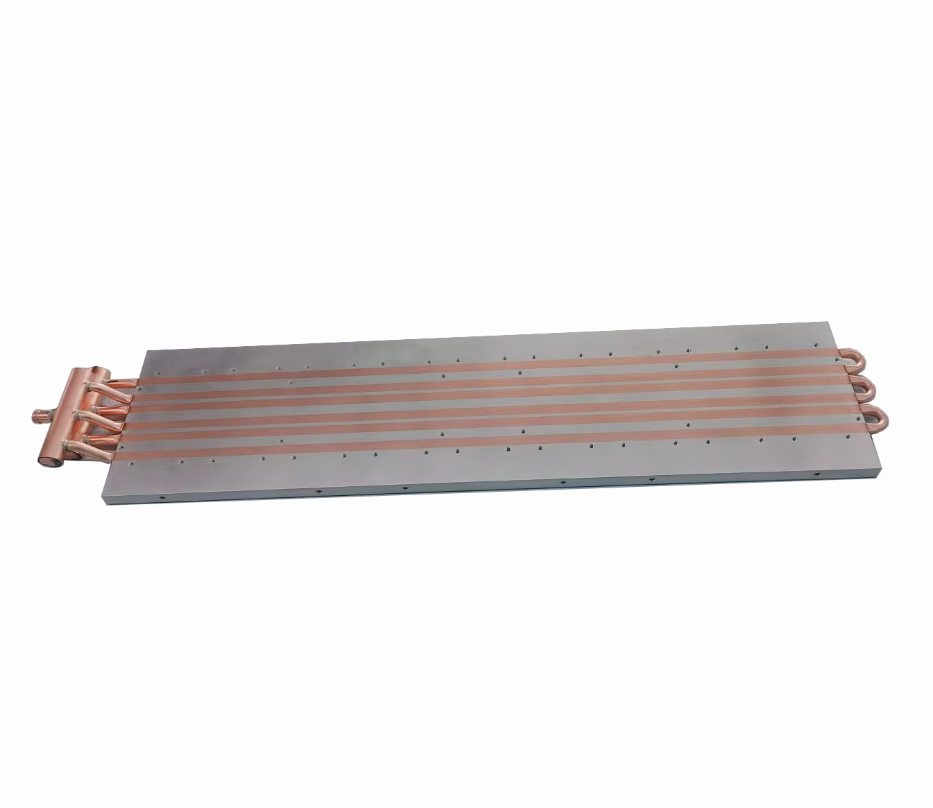 How does the embedded copper tube liquid cooling plate applied to the IGBT liquid cooling system?