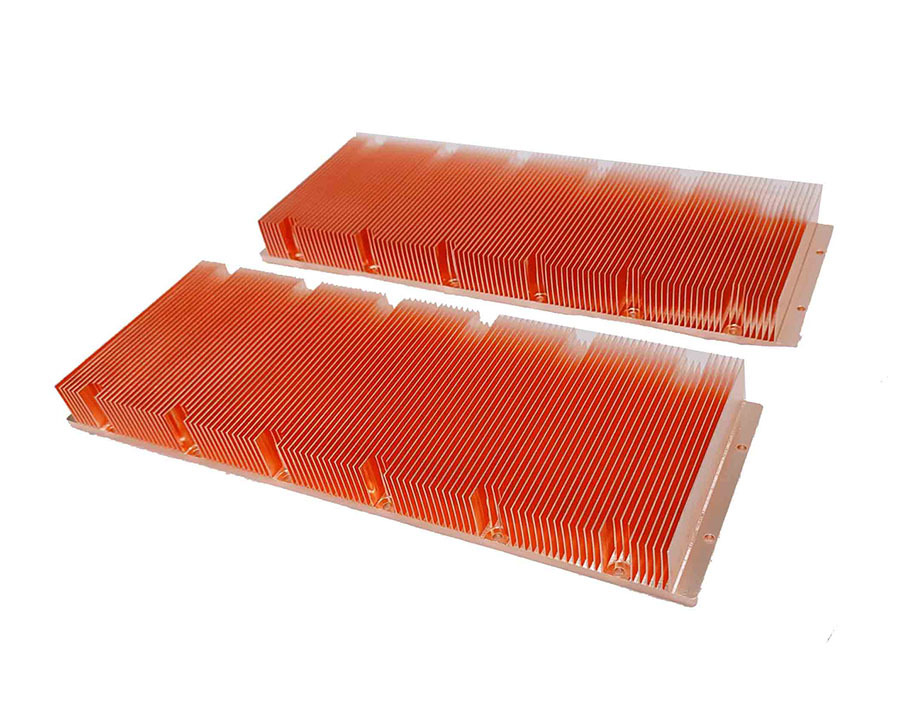 copper skiving fin heat sink