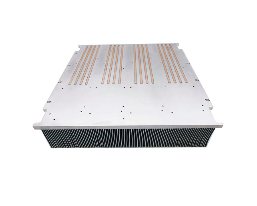 Embedded heat pipes Skiving fin heat sink