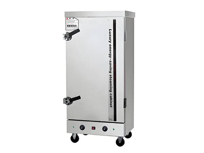 Knob-controlled Timed Single-door 12-Tray Rice Steamer with Temperature Control