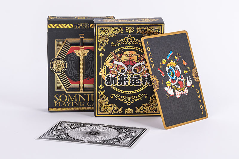 Lion's Fortune Flower Cut Playing Cards
