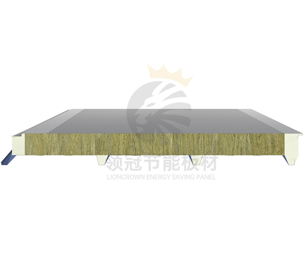 Rock wool acoustic roof panel