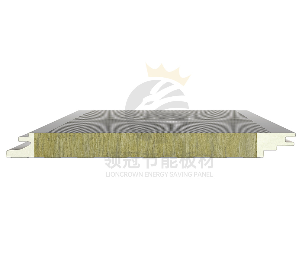 Rock wool acoustic exterior wall panel