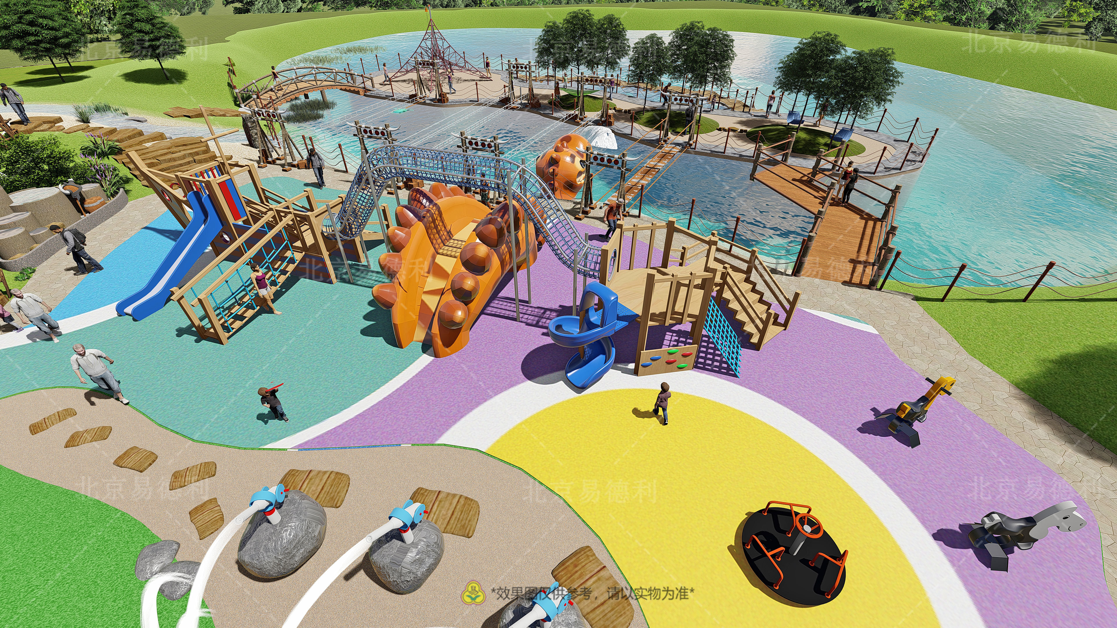 Outdoor water extension park