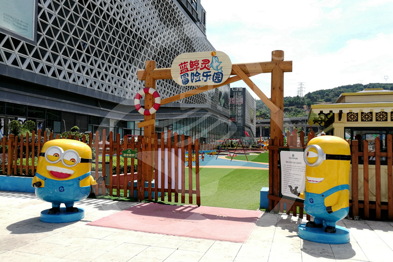 Commercial square children's playground equipment