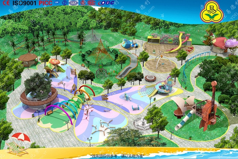 Large outdoor children's amusement park