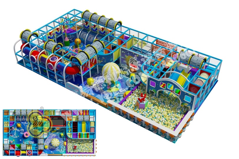 Spaceship series children naughty castle