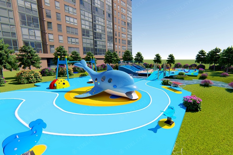Outdoor park children's playground equipment