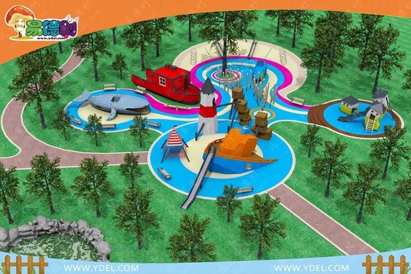 Small outdoor playground equipment for children