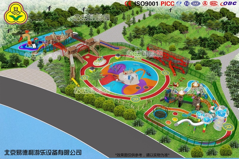 Urban park amusement equipment overall planning