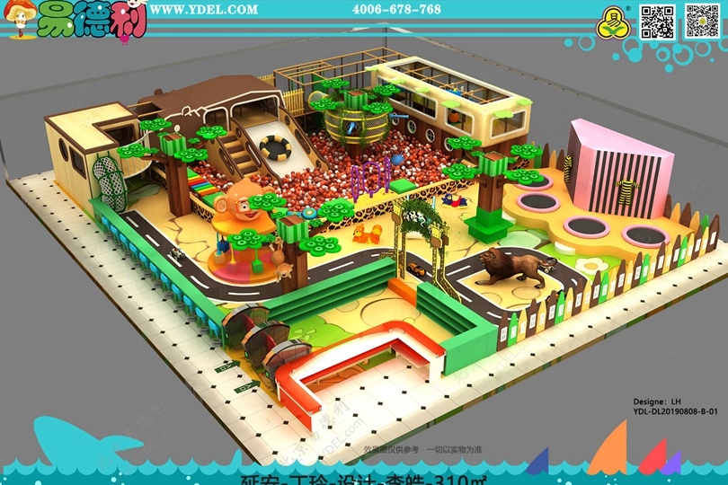 Indoor Forest Cartoon Series Naughty Castle