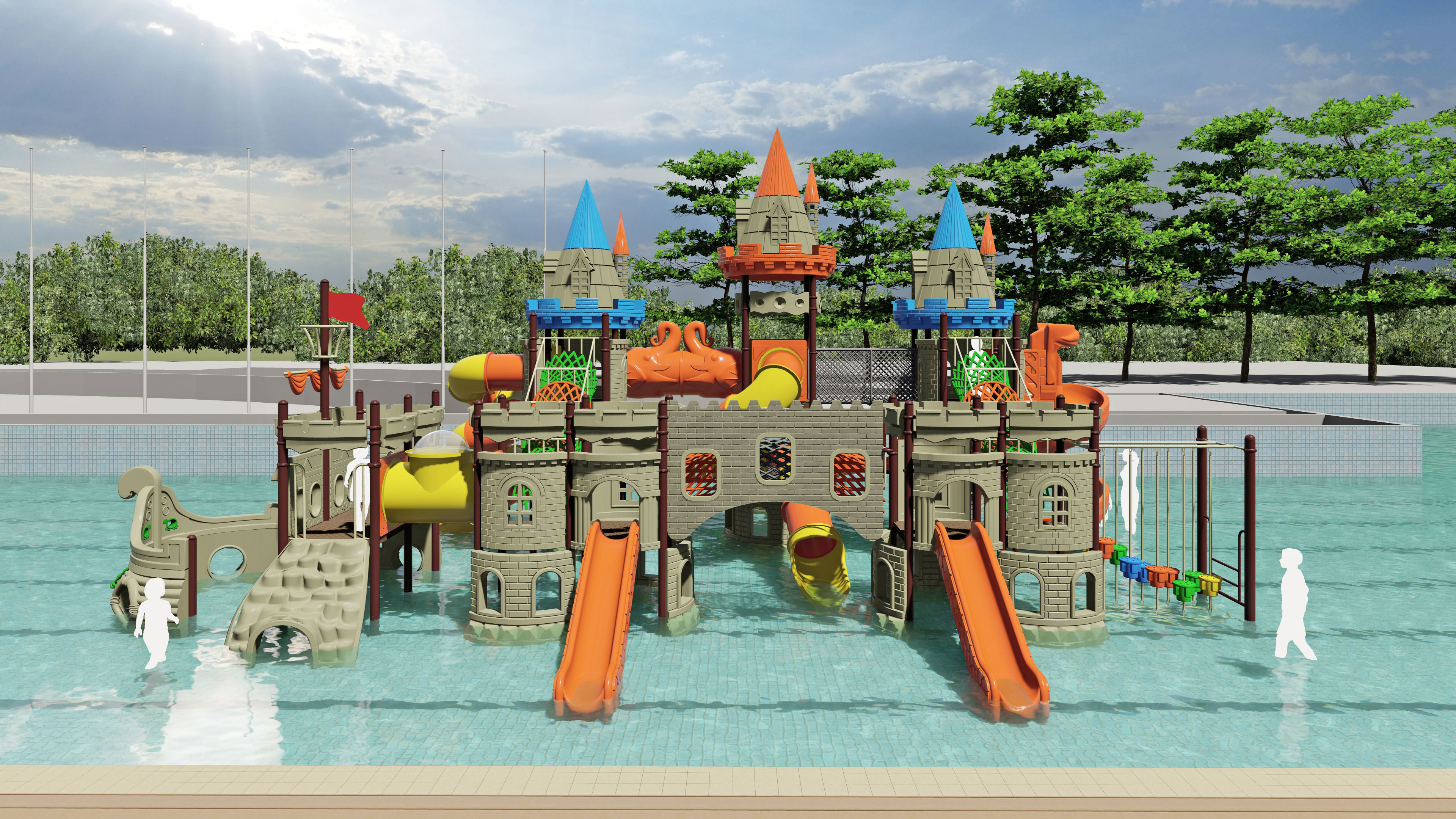 National test exhibition center outdoor swimming pool