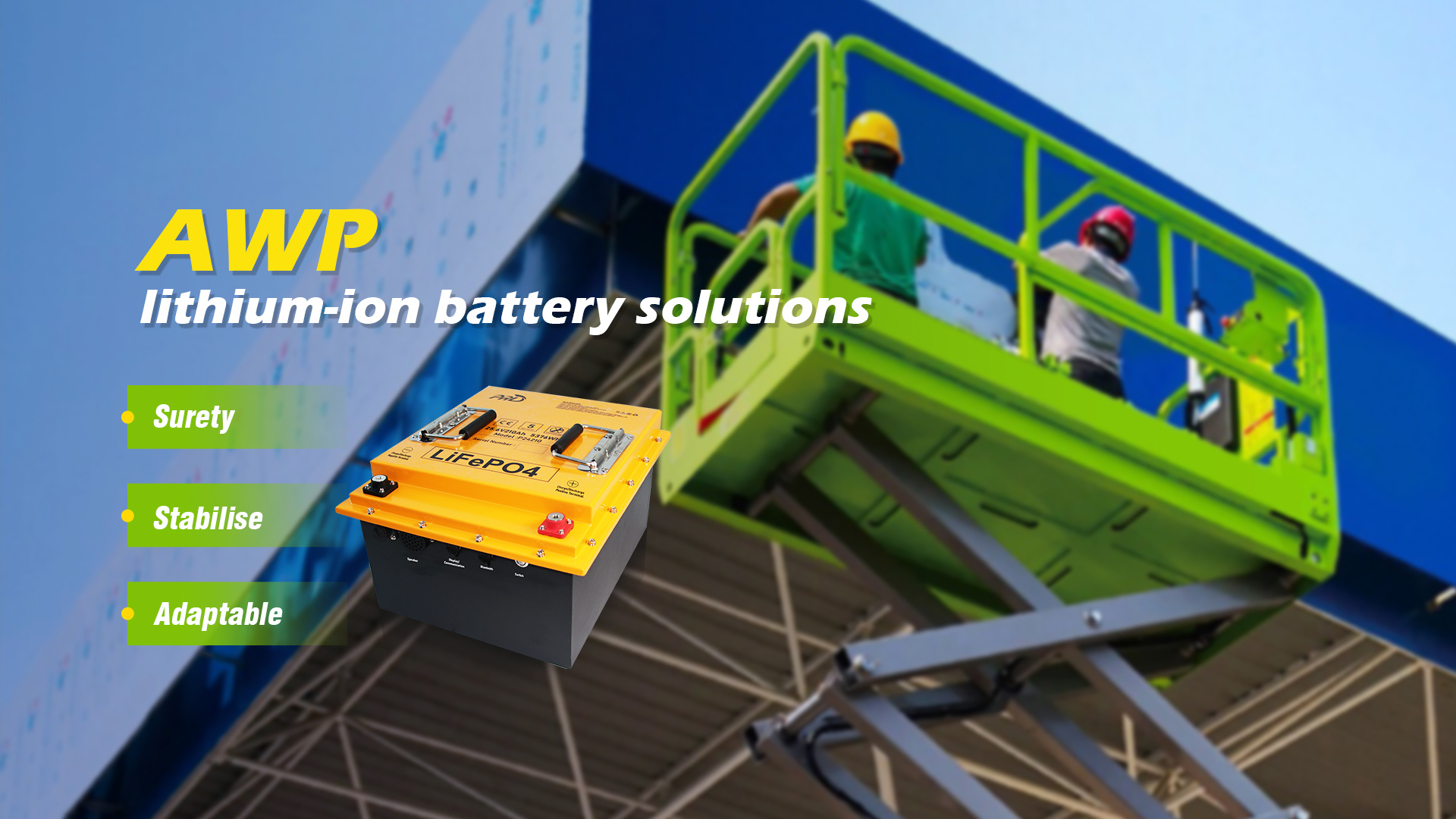 Requirements for rechargeable batteries for electric aerial work platforms