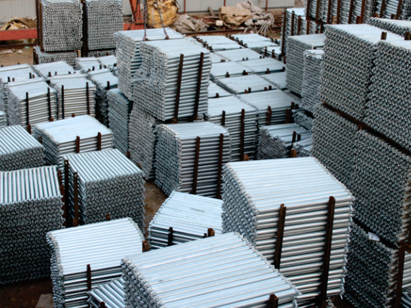 The structural characteristics of the ring lock scaffolding.