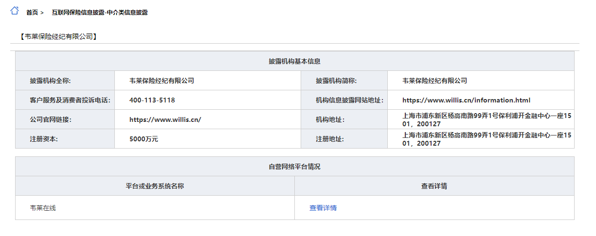 韦莱保险经纪有限公司