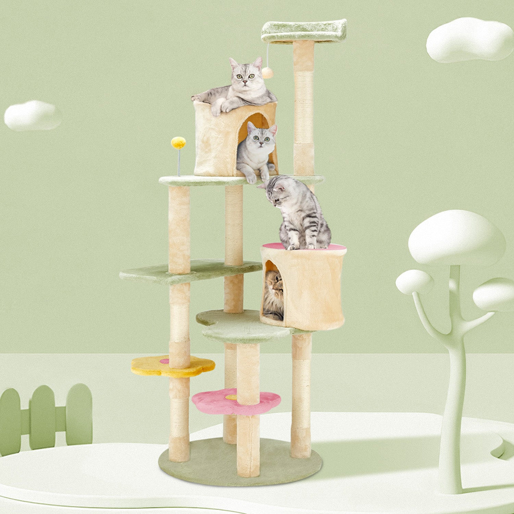 EROMMY Heavy Duty Cat Tree with Two Condos
