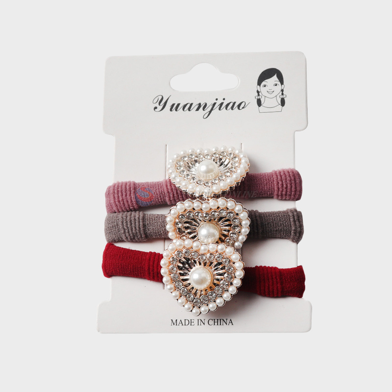 Yiwu wholesale multi-color tie hair rubber band ladies hair ring