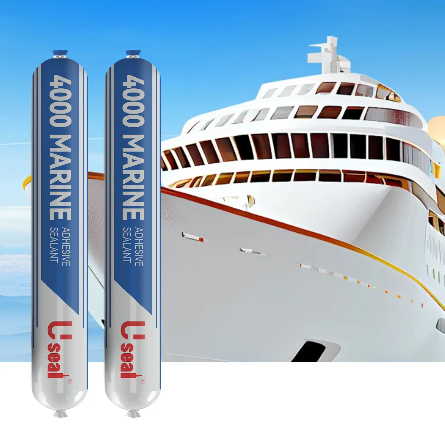 PU 290DC Marine Adhesive Sealant 4000 Fast Cure White Permanent Watertight Bonding Sealing UV Resistant Above Below Waterline