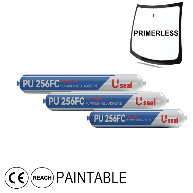 PU 256 Odorless Primer Less Auto Glass Sealant Adhesive Wholesale Windshield Repair Kit Medium Viscosity Sika PU Sealant Shangai
