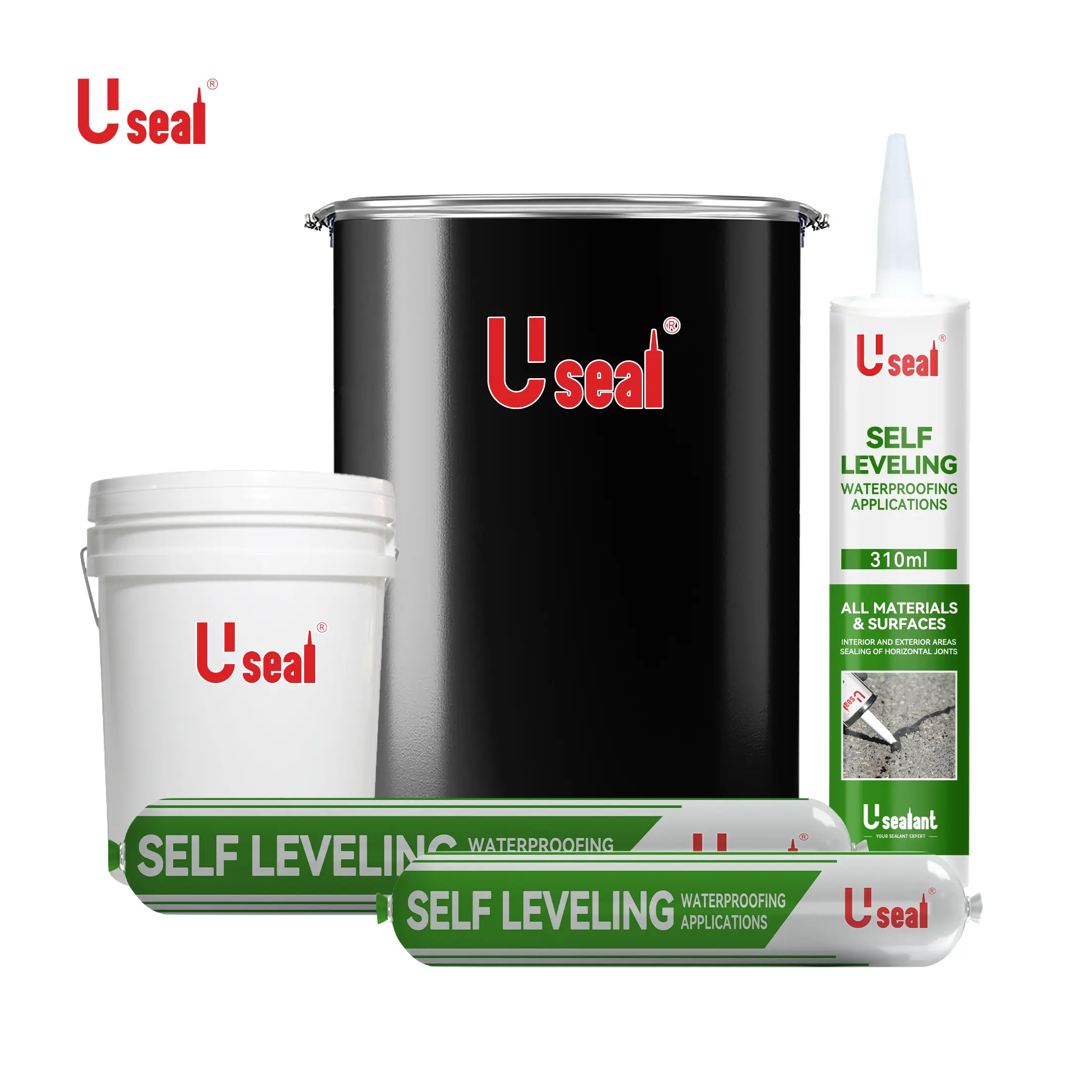 Waterproof Self Leveling Hybrid Sealant for Filling Cracks in Asphalt Driveways, Roadways, and Pavements