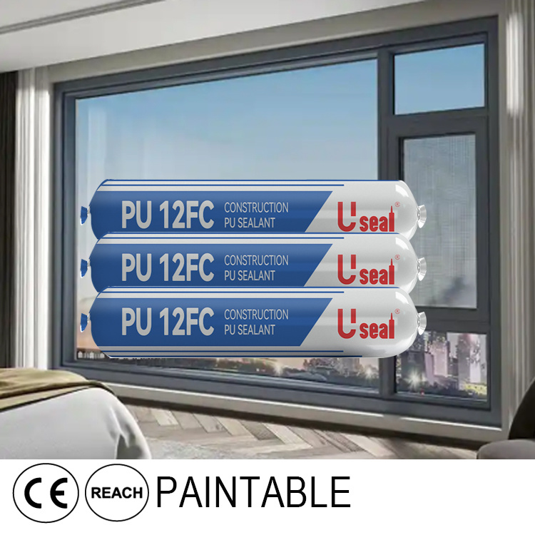 PU 12FC Strong Bonding Glue for PVC Wood Board Toughness Sealing 400ml Sauce Polyurethane Sealant Cconstruction for Aluminum Windows